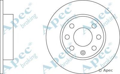 APEC BRAKING dsk159 -  Тормозной диск